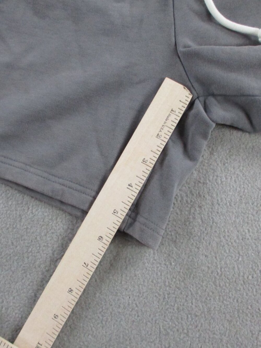 HELLSTAR Flame Shorts Mens Medium Gray Black Sweat Drawstring Graphic Grunge NEW - Picture 6 of 9